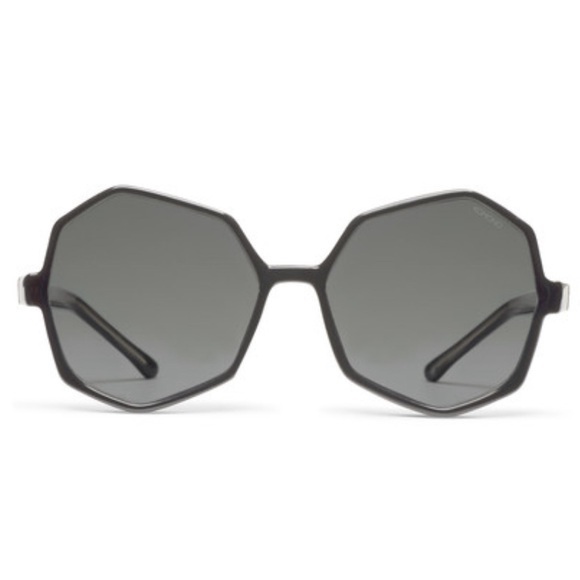 Anthropologie Accessories - NEW Komono Sunglasses Bonnie Black Transparent Geometric UV 400